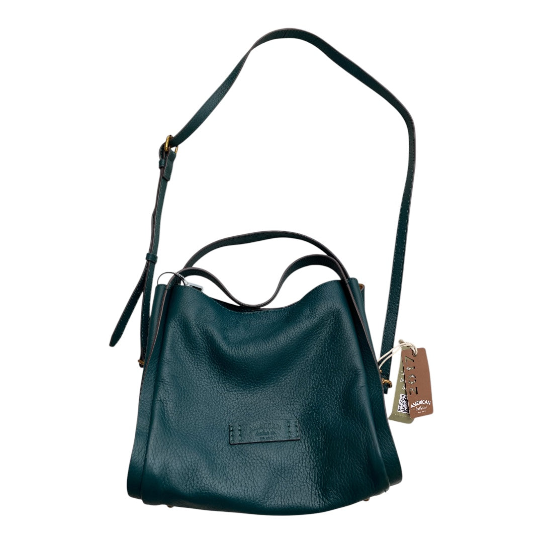 Handbag Leather By AMERICAN LEATHER In Teal, Size:Medium