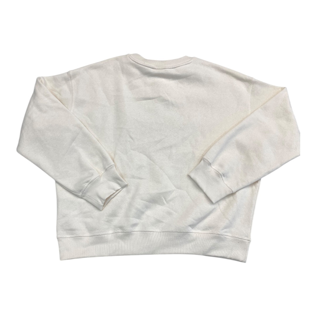 Sweatshirt Crewneck By H&M In Cream, Size:S