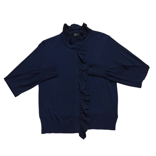 Sweater Cardigan By J. Crew In Navy, Size:M