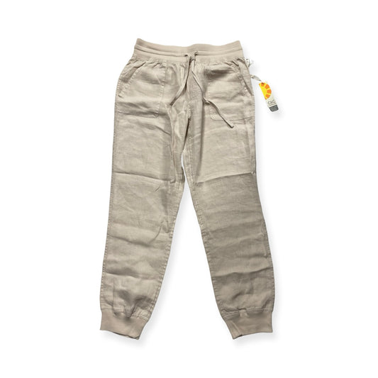 Pants Linen By C And C In Cream, Size:M