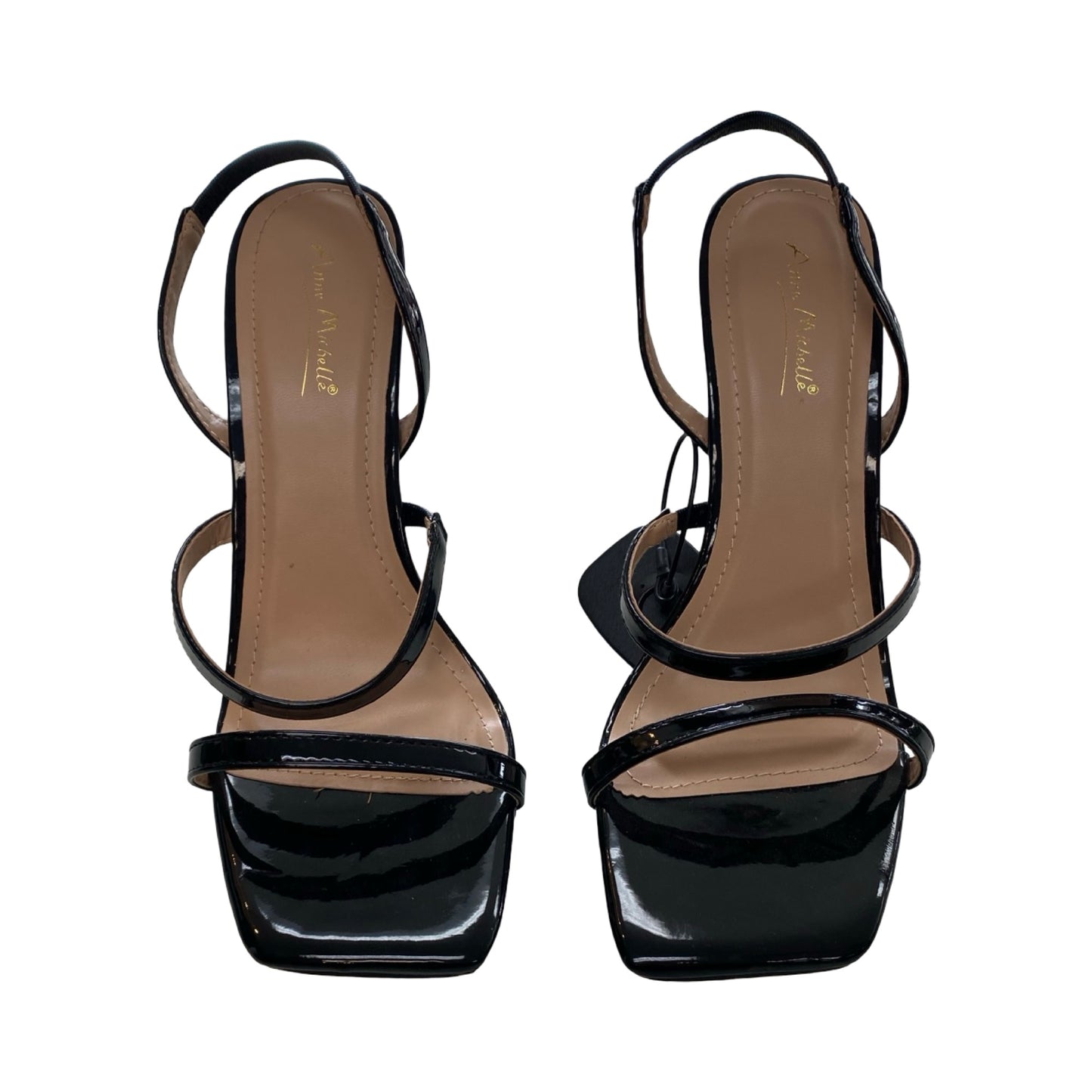 Sandals Heels Stiletto By Anne Marie In Black, Size:9