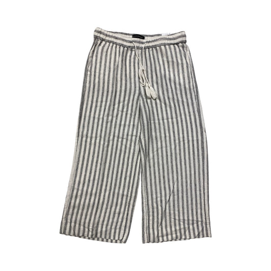 Pants Cropped By Banana Republic In Black & White, Size:Xs