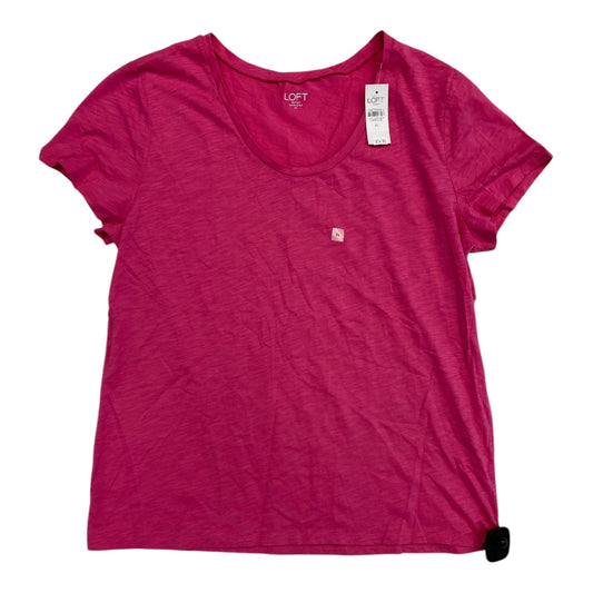 Top Ss Basic By Loft In Pink, Size:Xl