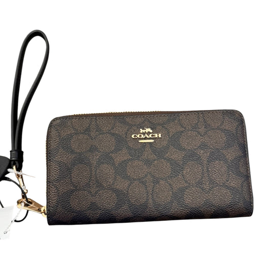 Wallet Designer By Coach In Brown, Size:Large