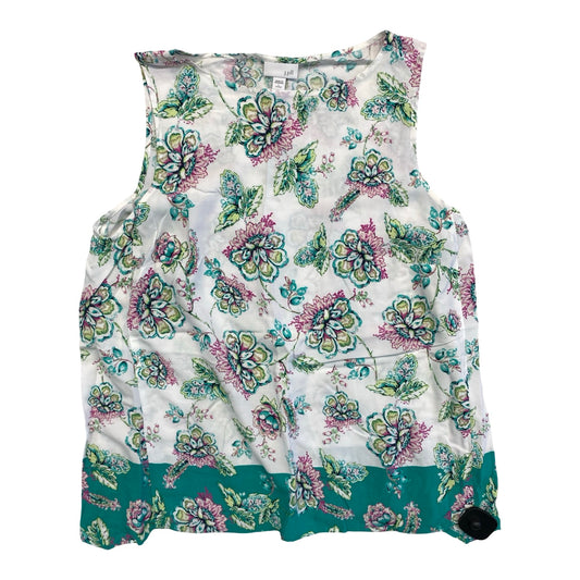 Top Sleeveless By J. Jill In Floral Print, Size:Lp