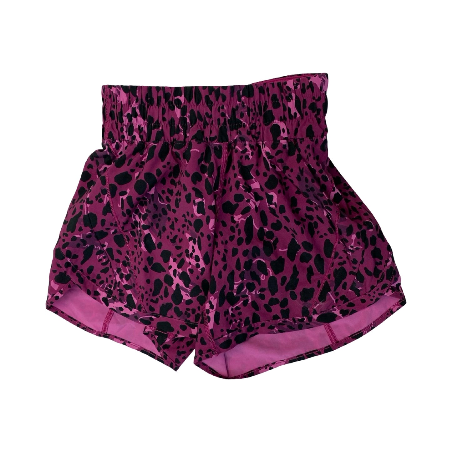 Athletic Shorts By Lululemon In Black & Purple, Size:2