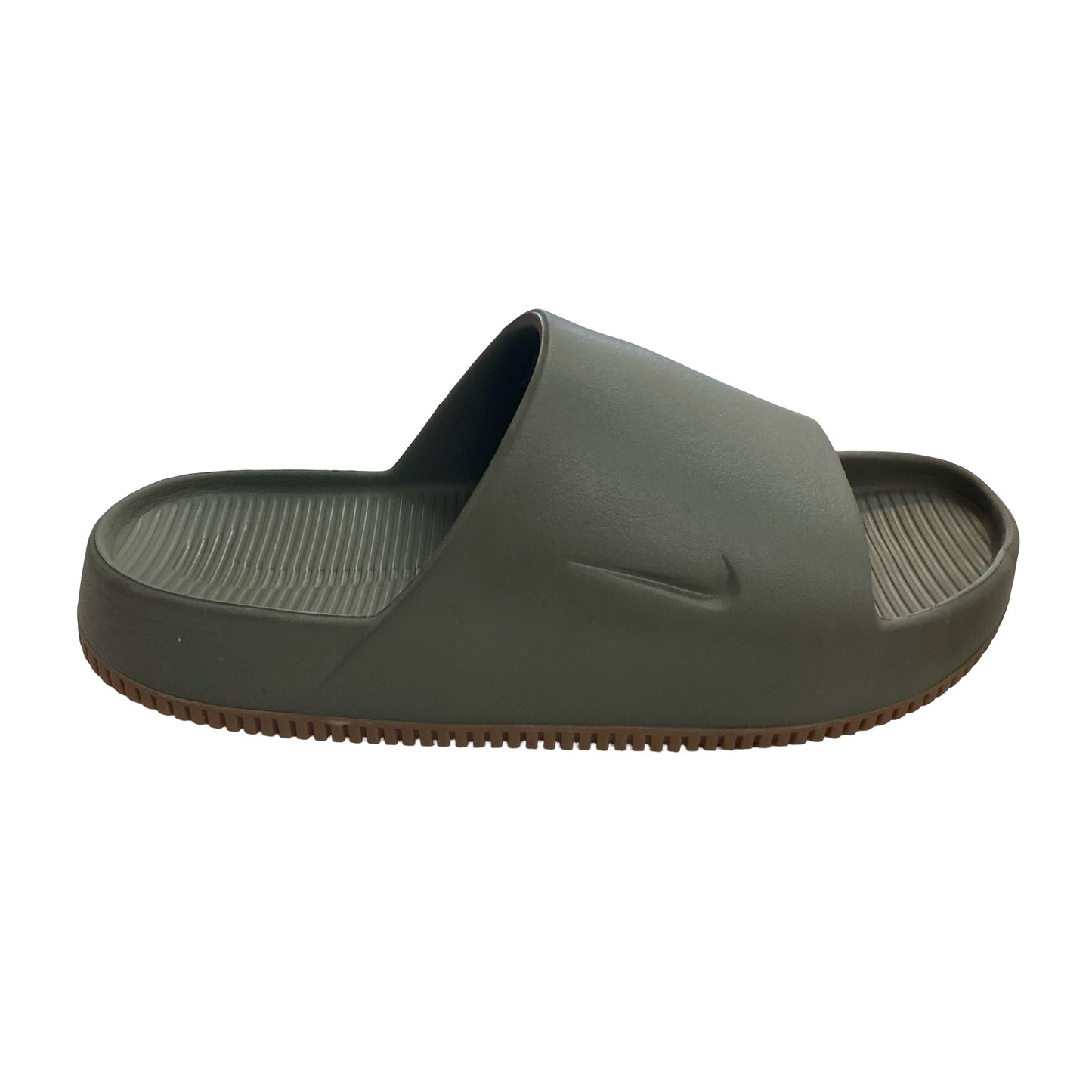 Sandals Heels Block By Nike In Green, Size:10