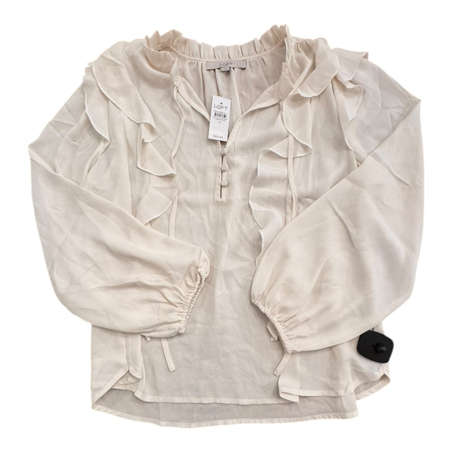 Top Ls By Loft In Ivory, Size:M