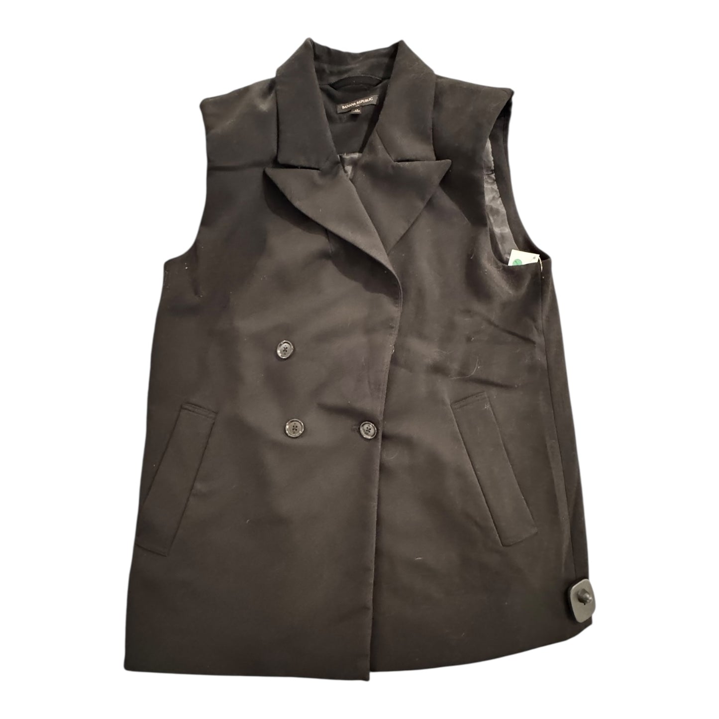 Vest Other By Banana Republic In Black, Size:12