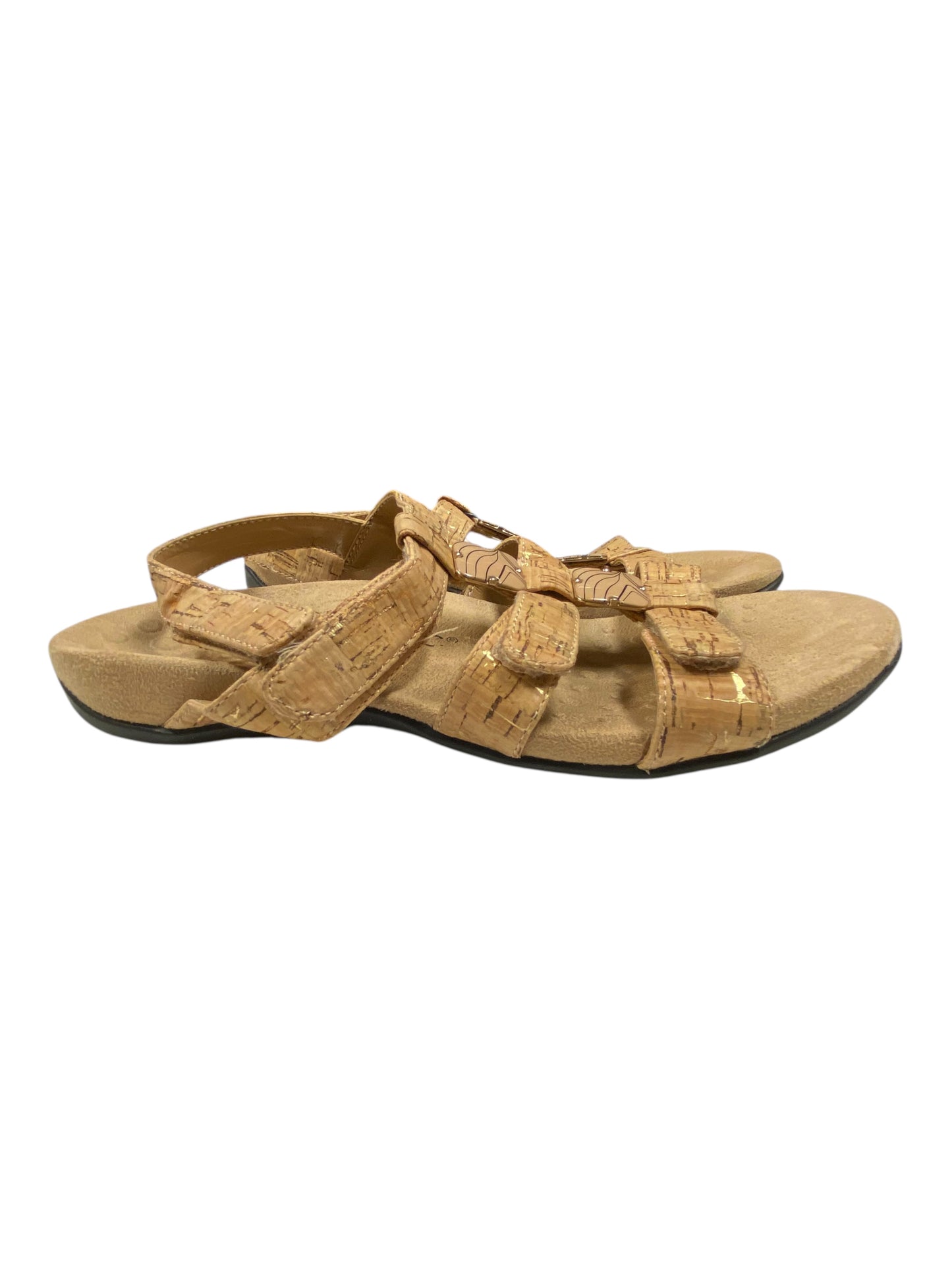 Sandals Flats By Vionic In Brown, Size:8