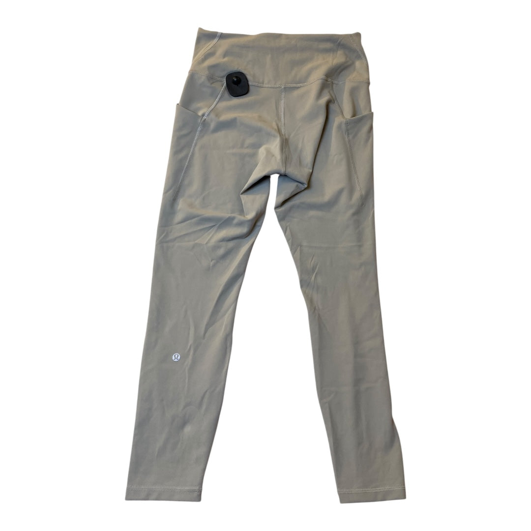 Athletic Leggings By Lululemon In Taupe, Size:10