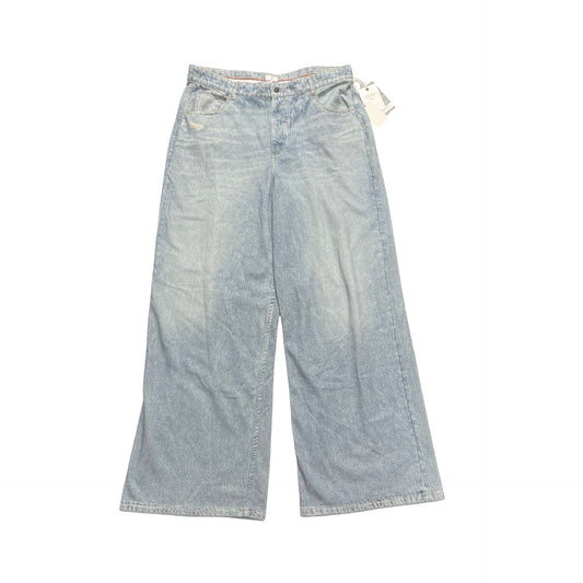 Jeans Wide Leg By Ecru In Blue Denim, Size:14