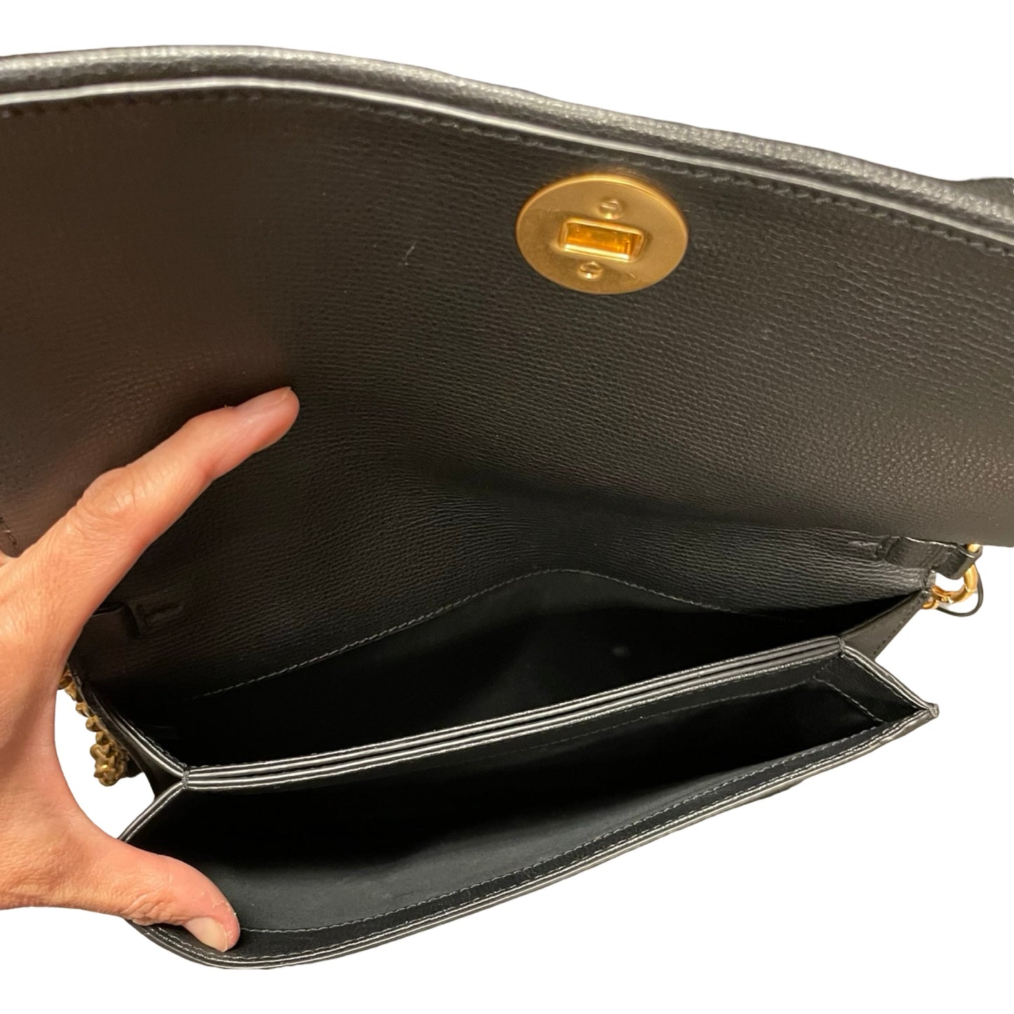 Handbag Designer By Tory Burch In Black, Size:Medium