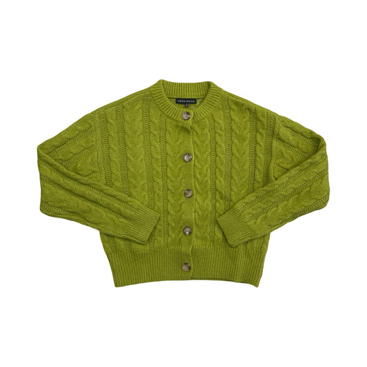 Sweater Cardigan By Love Ellie In Green, Size:S