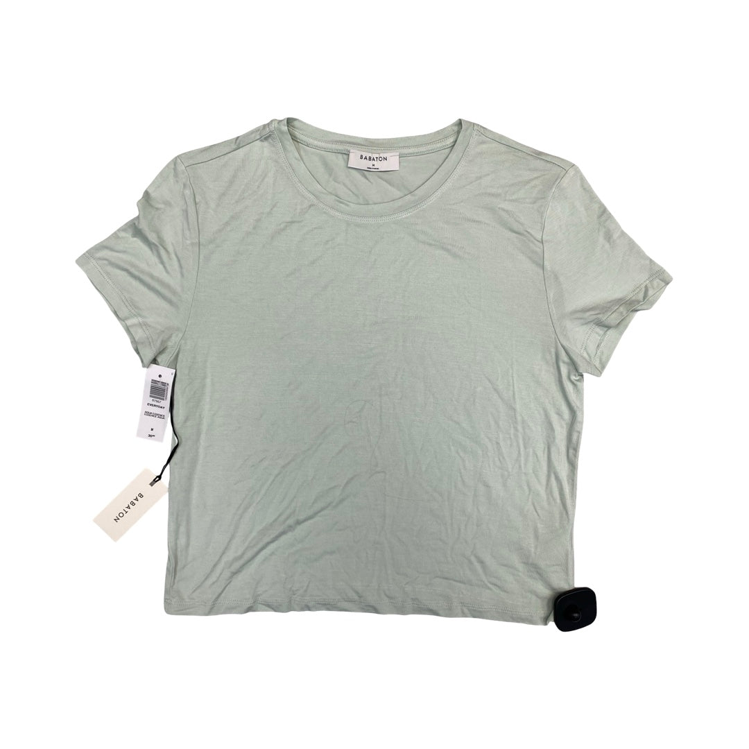Top Ss Basic By Babaton In Teal, Size:M