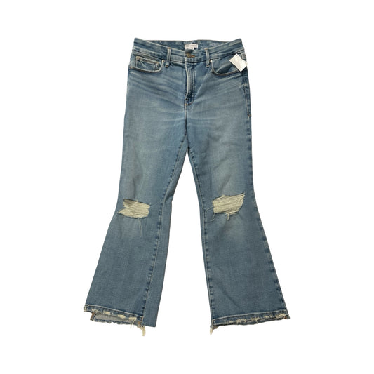 Jeans Flared By Good American In Blue Denim, Size:10