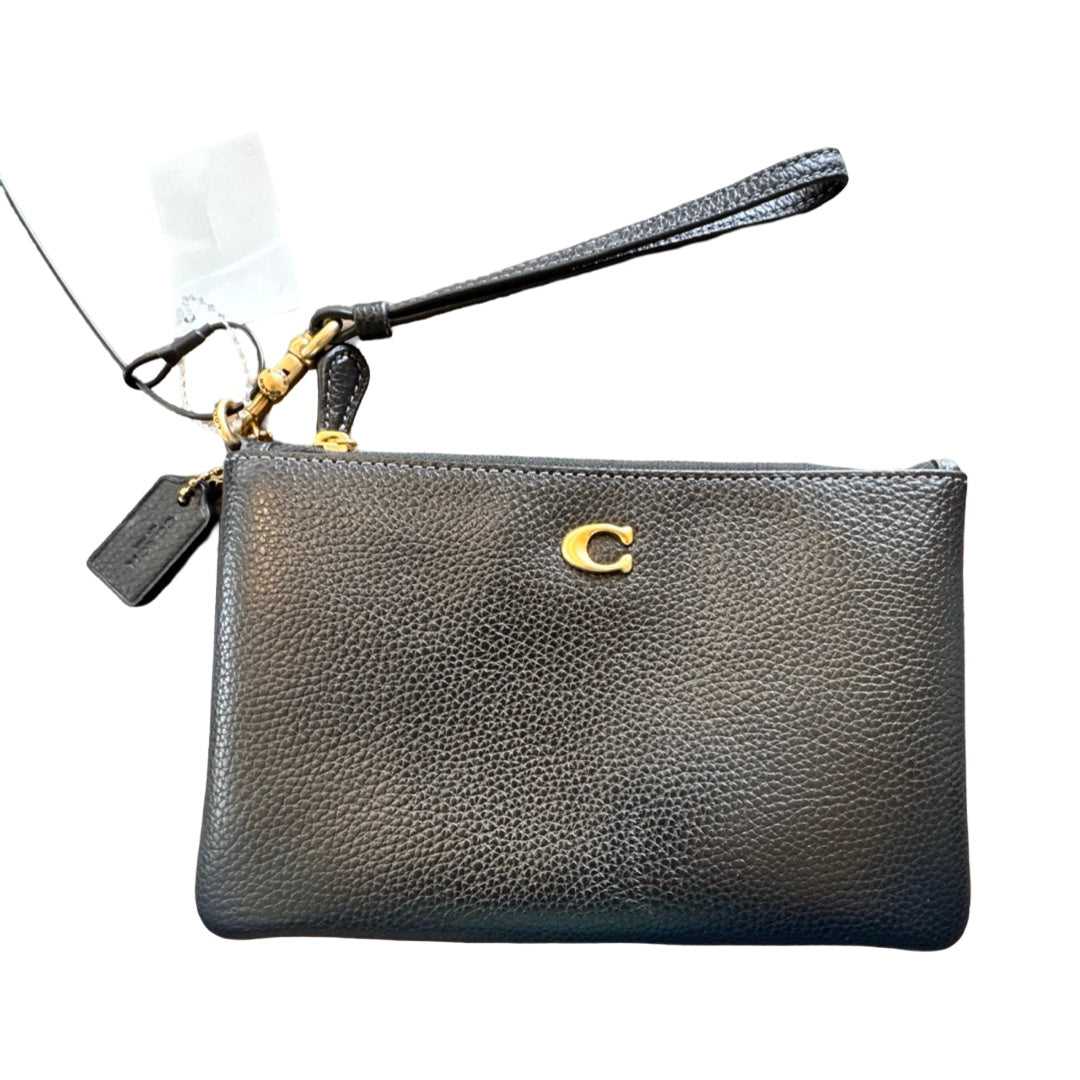 Wristlet Designer By Coach In Black, Size:Medium (7.5”Lx5”H)
