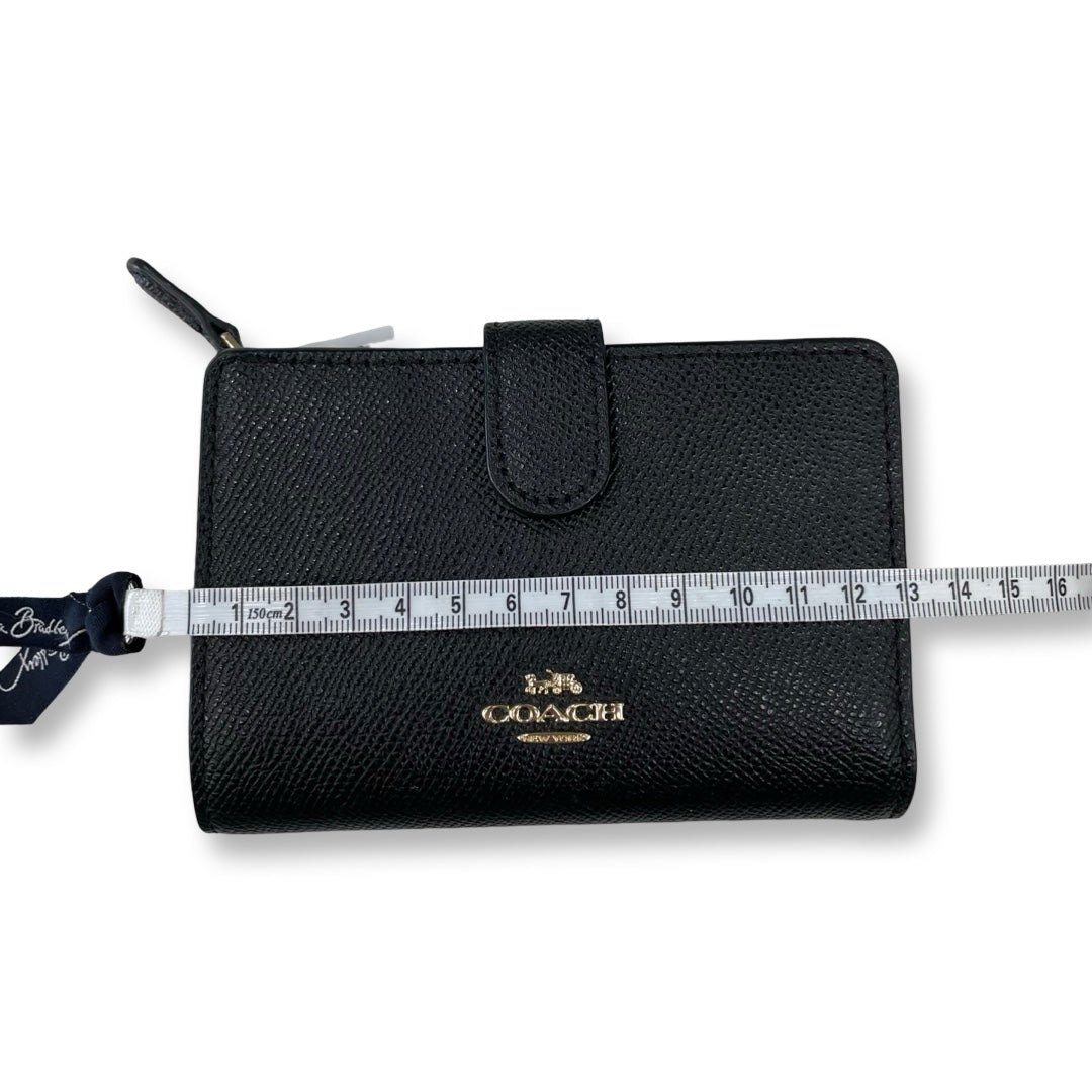 Wallet Designer By Coach In Black, Size:Small