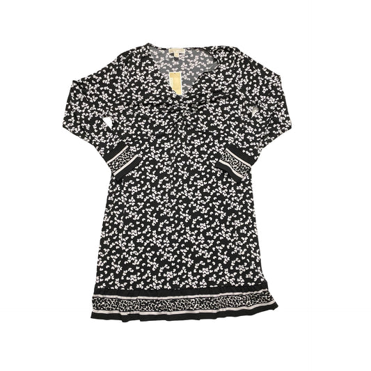 Dress Casual Midi By Michael By Michael Kors In Black & White, Size:1X