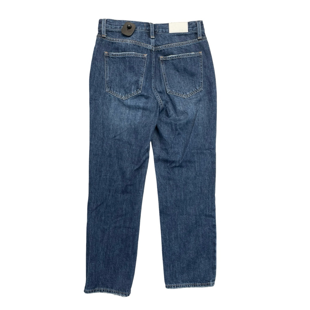 Jeans Straight By Pistola In Blue Denim, Size:4