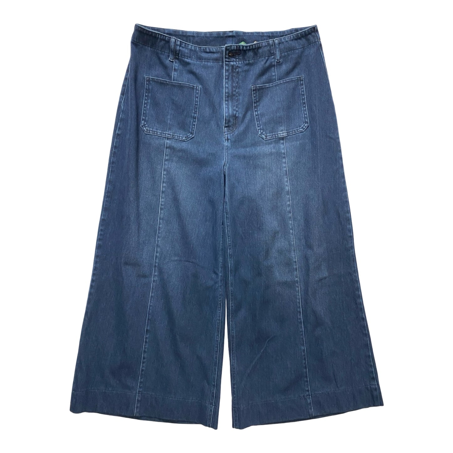 Pants Wide Leg By Halara In Blue Denim, Size:Xl