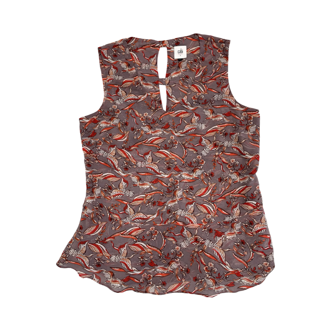 Top Sleeveless By Cabi In Multi, Size:S