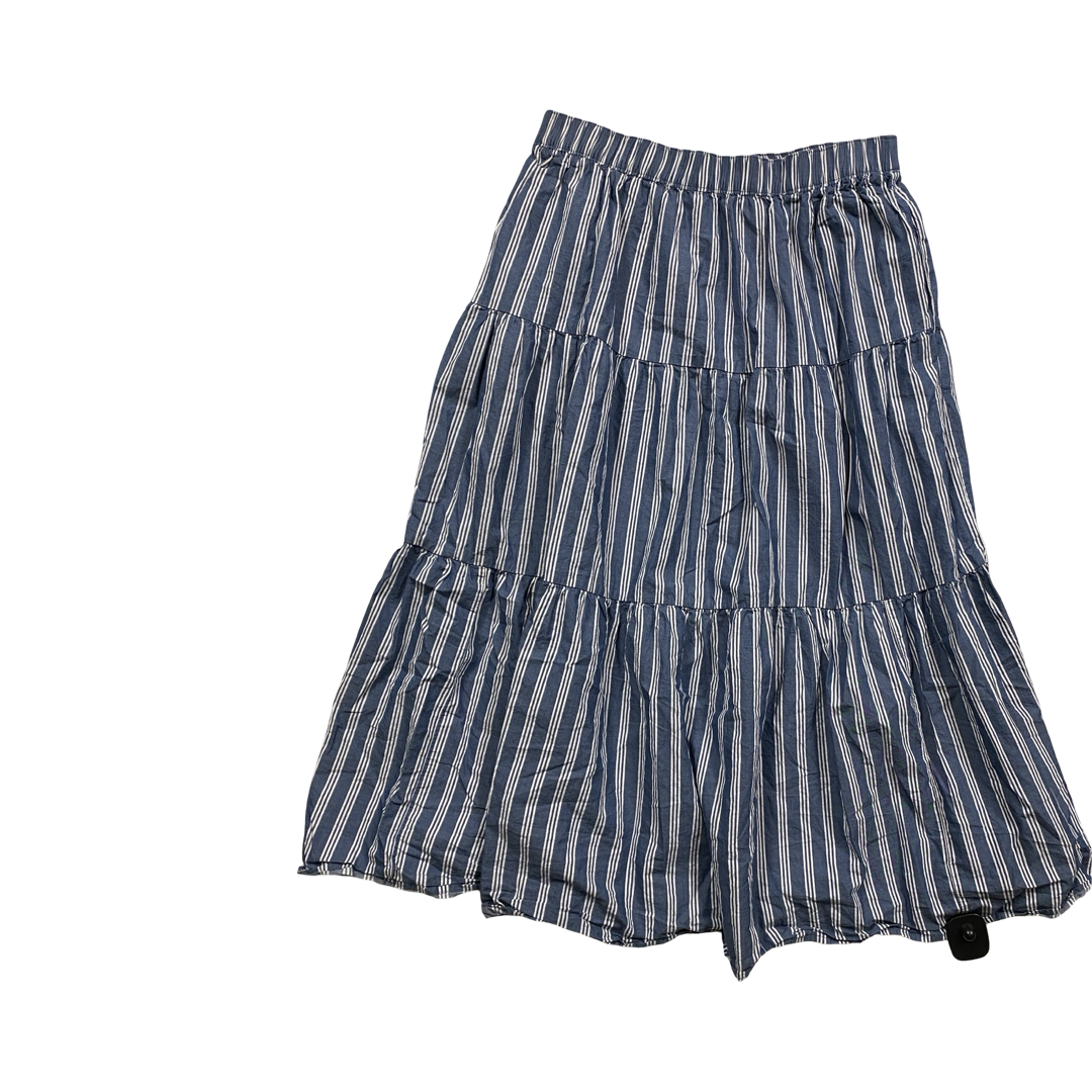 Skirt Maxi By Old Navy In Blue & White, Size:L