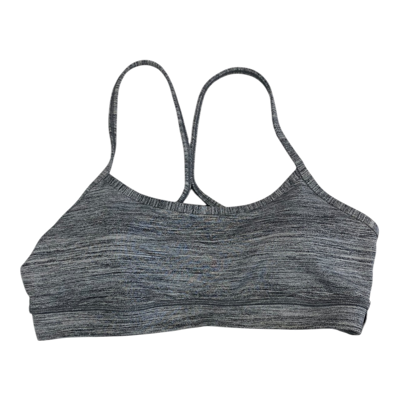 Athletic Bra By Lululemon In Grey & White, Size:10