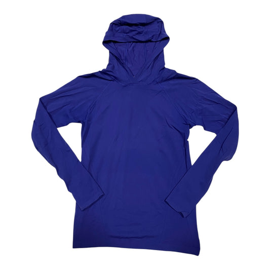 Athletic Top Ls Hoodie By Athleta In Purple, Size:M