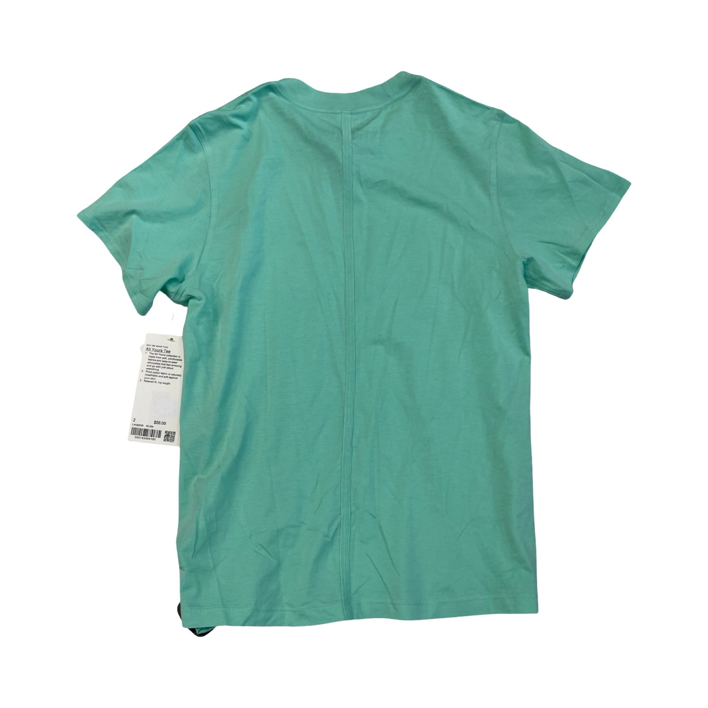 Athletic Top Ss By Lululemon In Green, Size:2