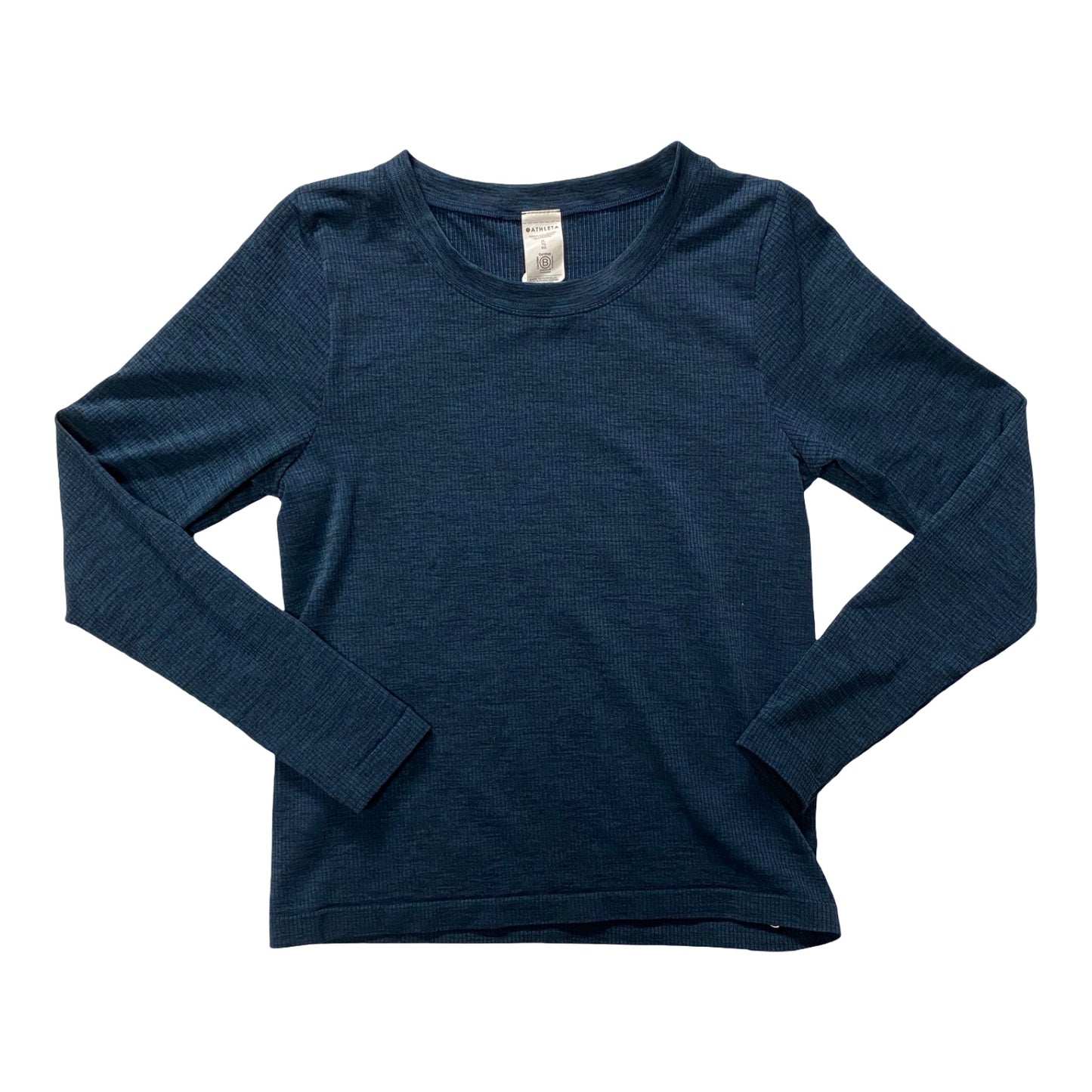 Athletic Top Ls Crewneck By Athleta In Navy, Size:Xl