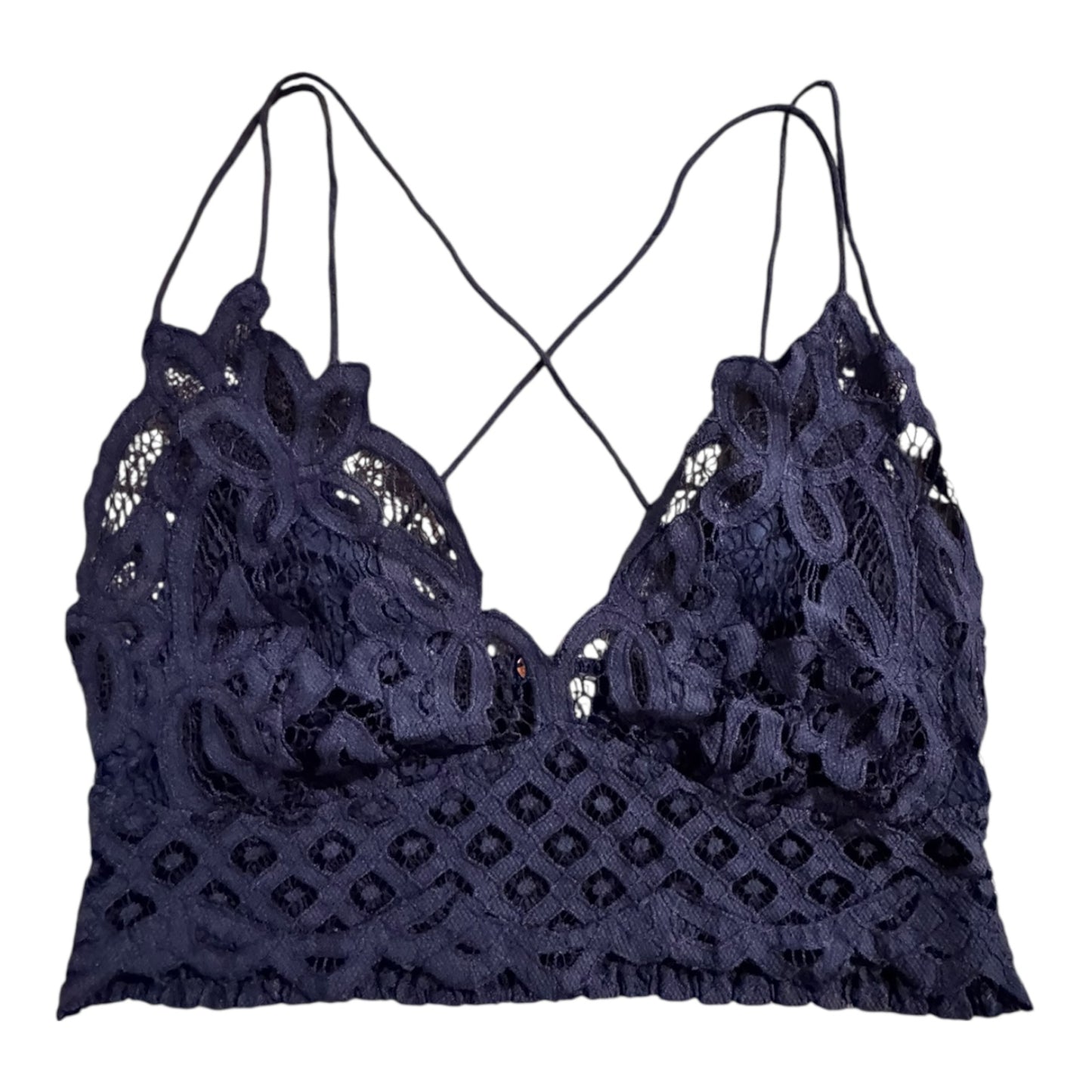 Bralette By Free People In Blue, Size:M