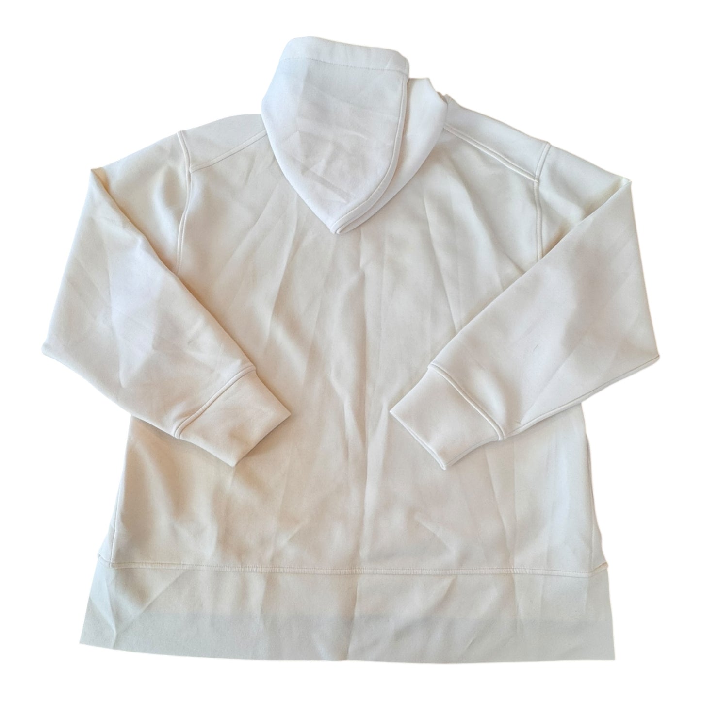 Athletic Sweatshirt Hoodie By Calia In Cream, Size:M