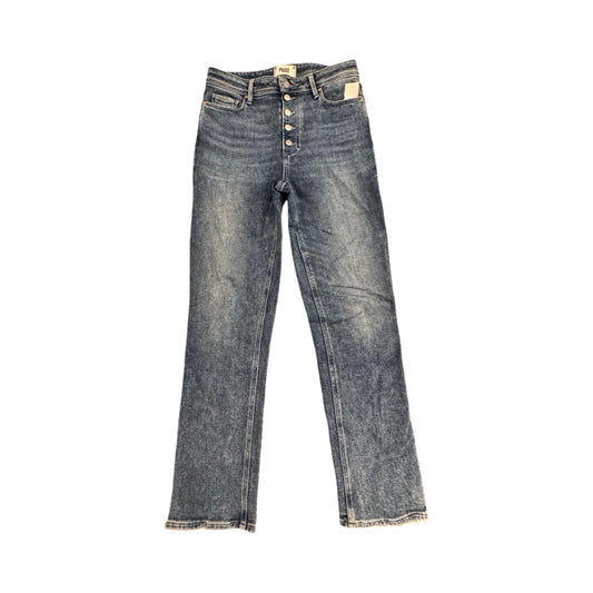Jeans Straight By Paige In Blue Denim, Size:4