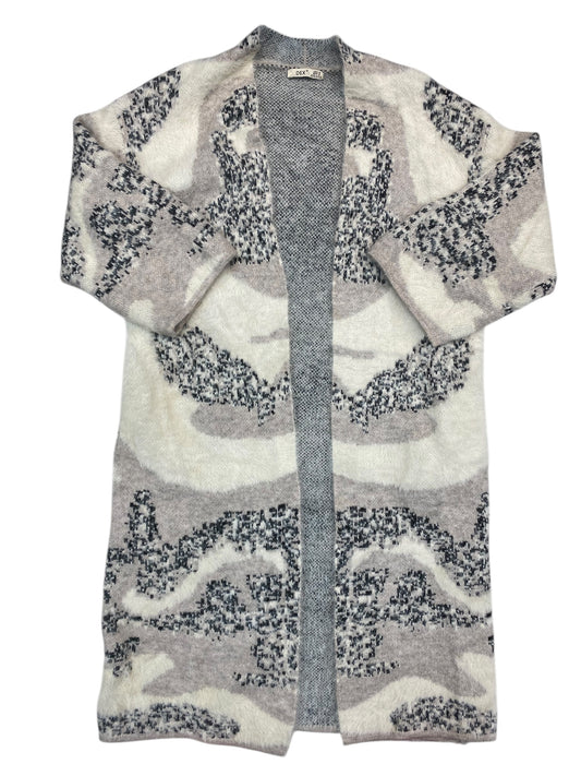 Sweater Cardigan By Dex In Cream & Tan, Size:M