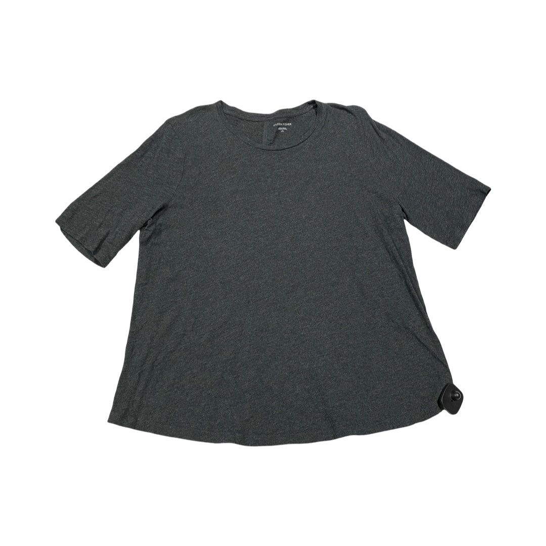 Top Ss Designer By Eileen Fisher In Grey, Size:L