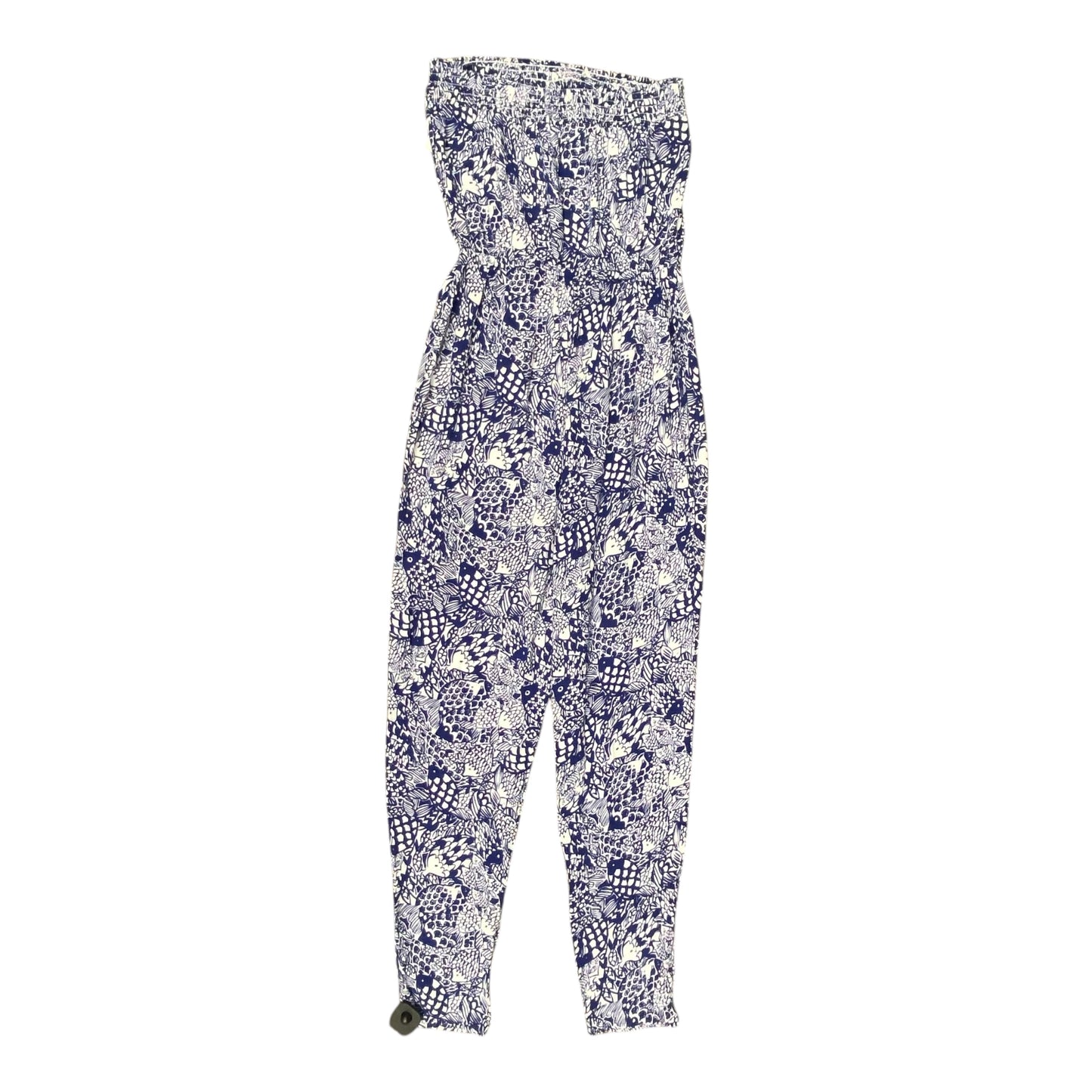 Jumpsuit By Lilly Pulitzer Target Collab In Blue & White, Size:M