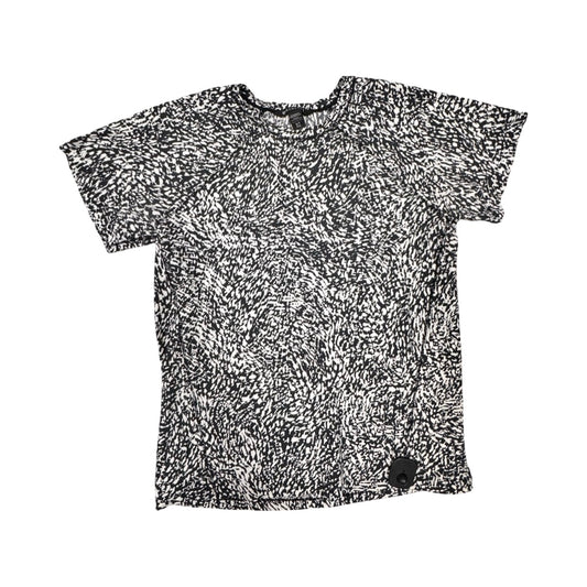 Athletic Top Ss By Athleta In Black & White, Size:S