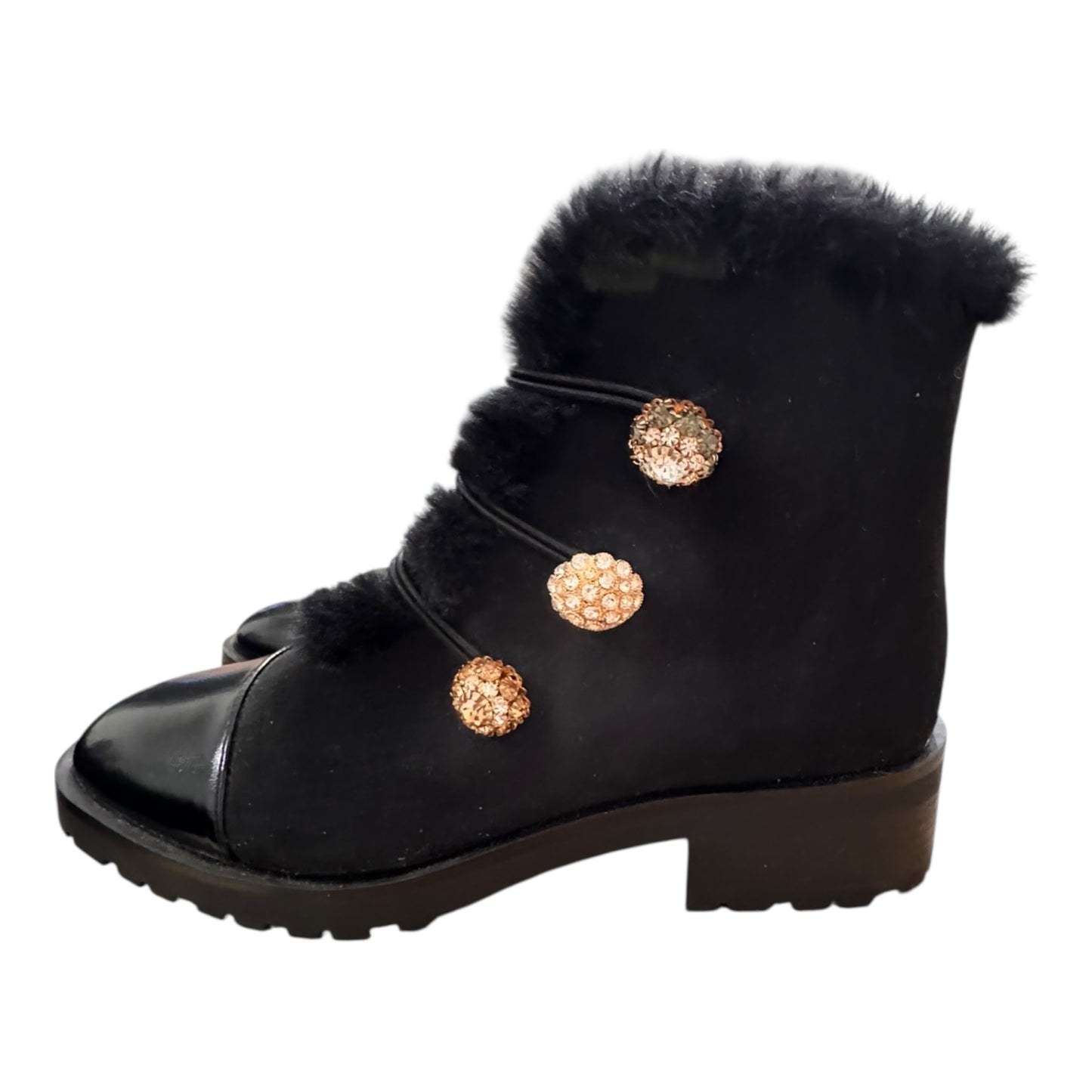 Boots Ankle Heels By Nanette By Nanette Lepore In Black, Size:8