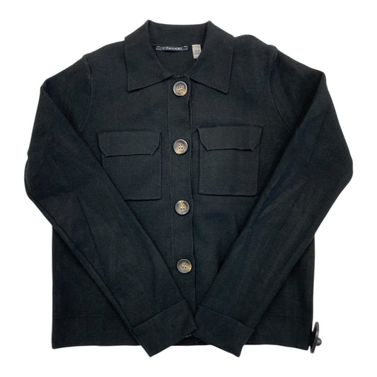 Sweater Cardigan By T Tahari In Black, Size:Xs