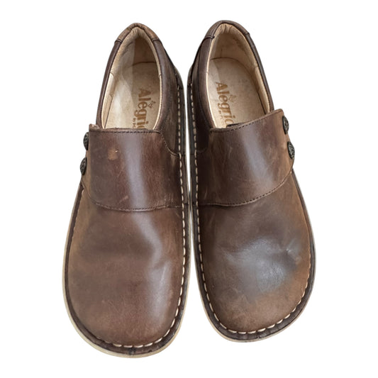 Shoes Heels Block By Alegria In Brown, Size:6.5