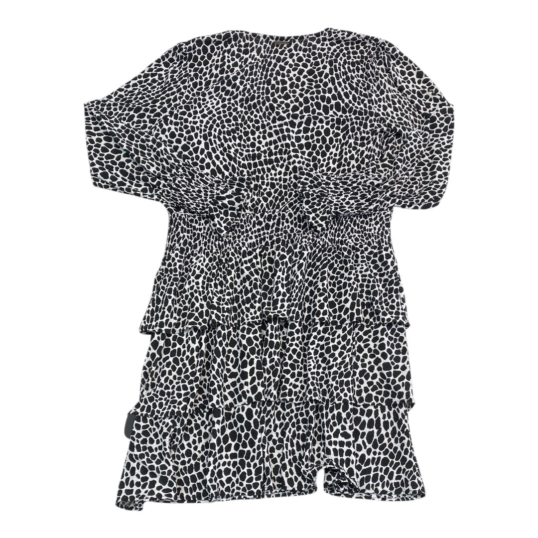Dress Party Midi By Michael By Michael Kors In Black & White, Size:Xl