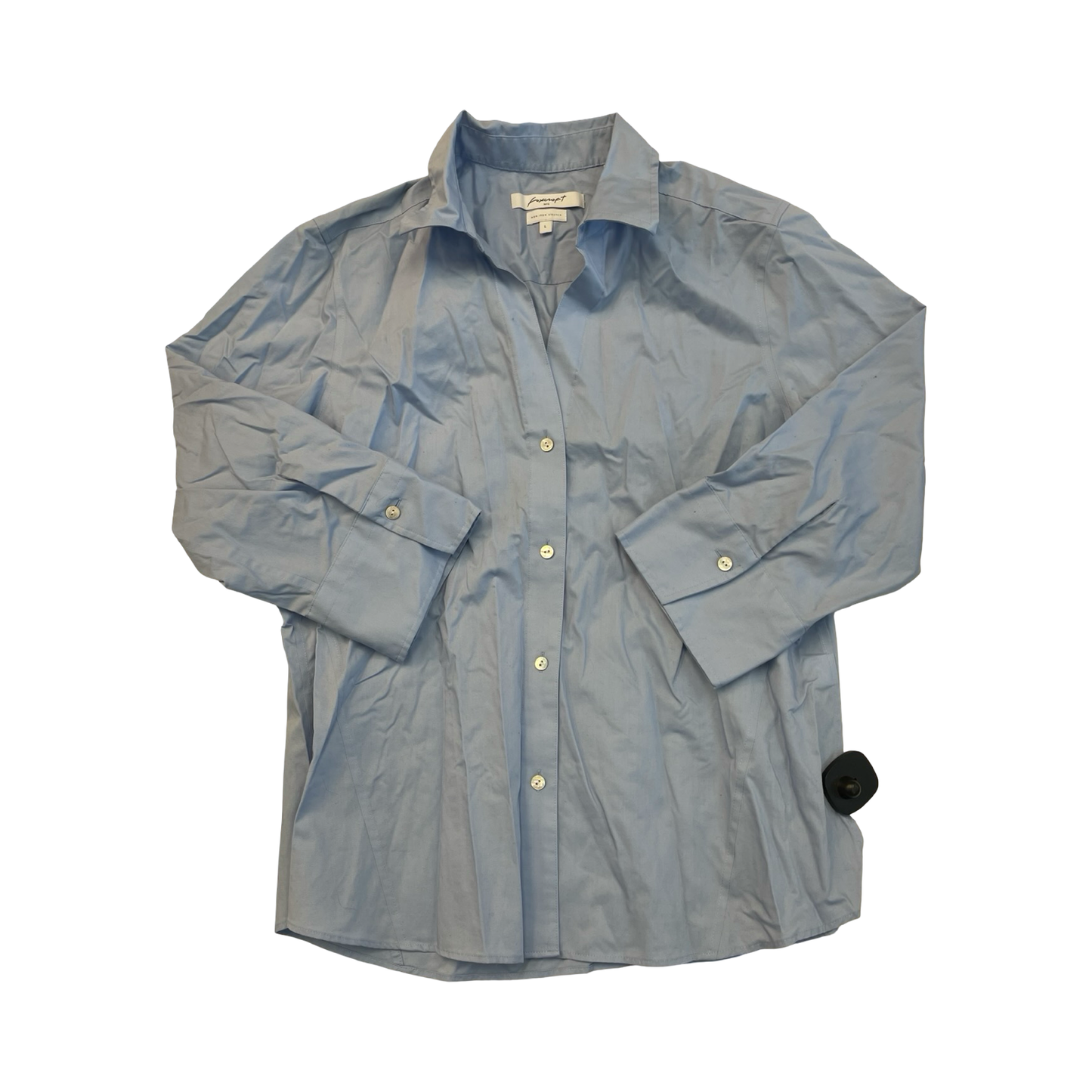 Top Ls By Foxcroft In Blue, Size:L