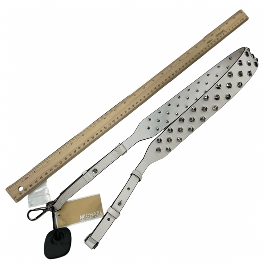 Accessory Designer Tag By Michael Kors In Silver & White