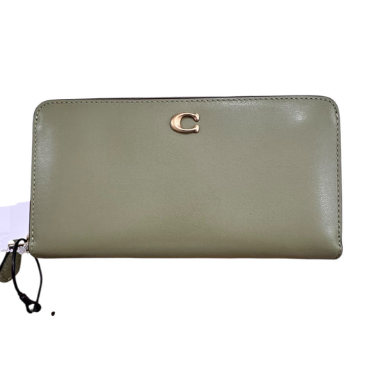 Wallet Designer By Coach In Green, Size:Large