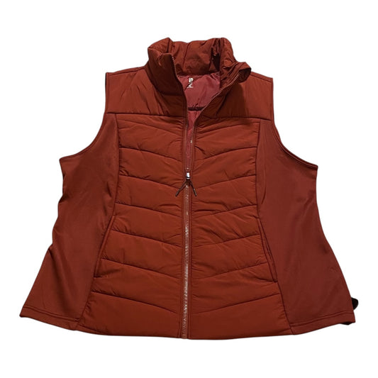 Vest Puffer & Quilted By Ideology In Red, Size:2X