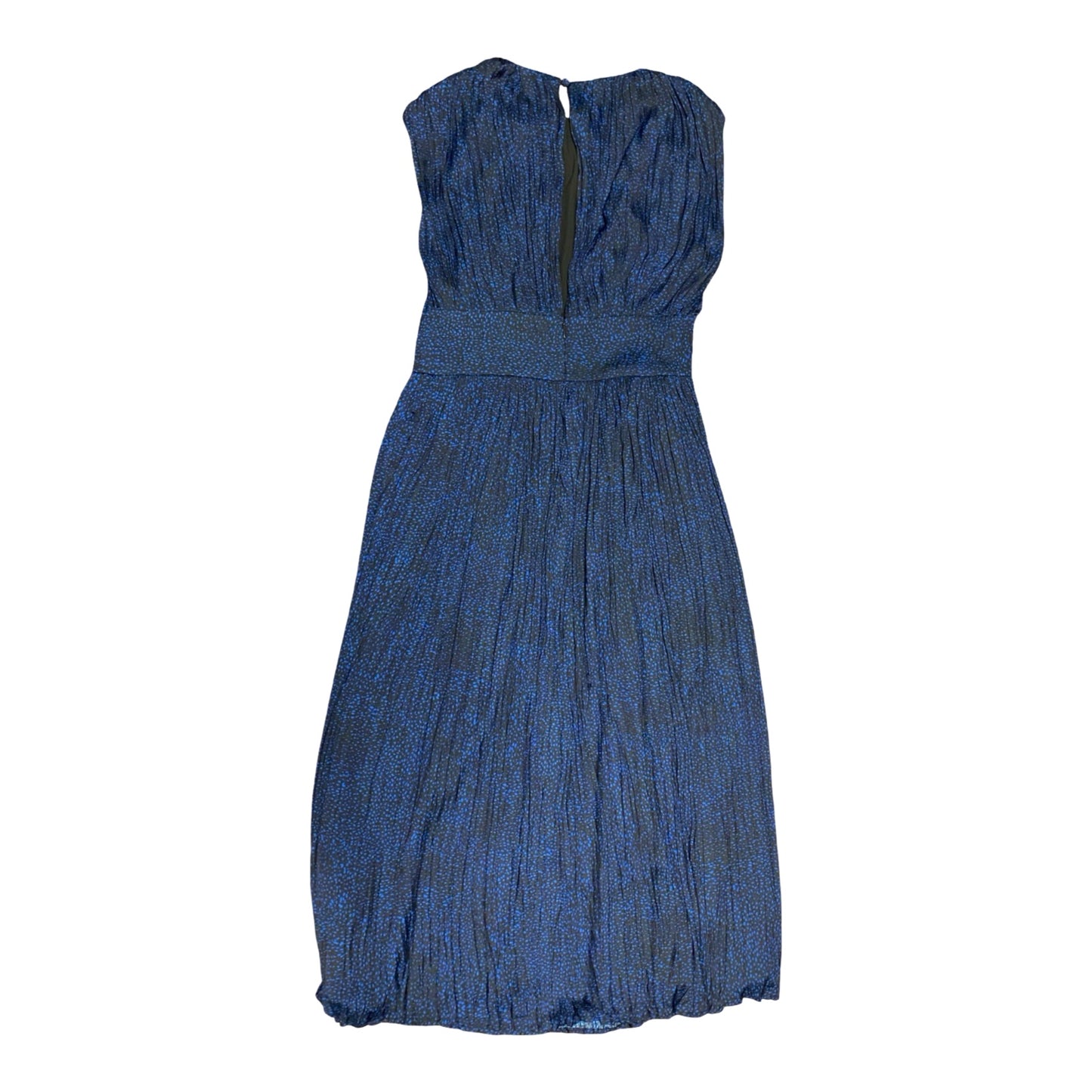 Dress Casual Midi By Banana Republic In Black & Blue, Size:6