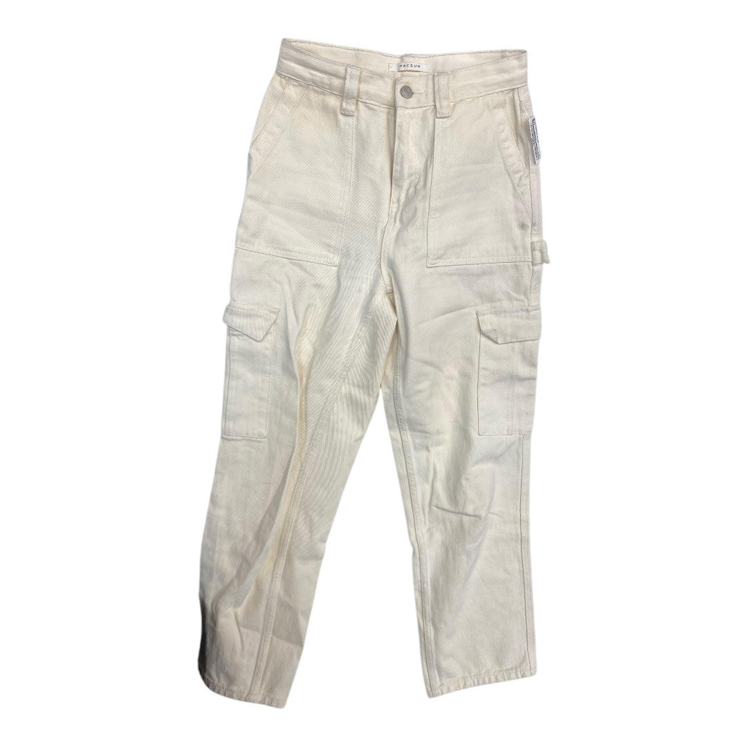 Pants Cargo & Utility By Pacsun In Cream, Size:0