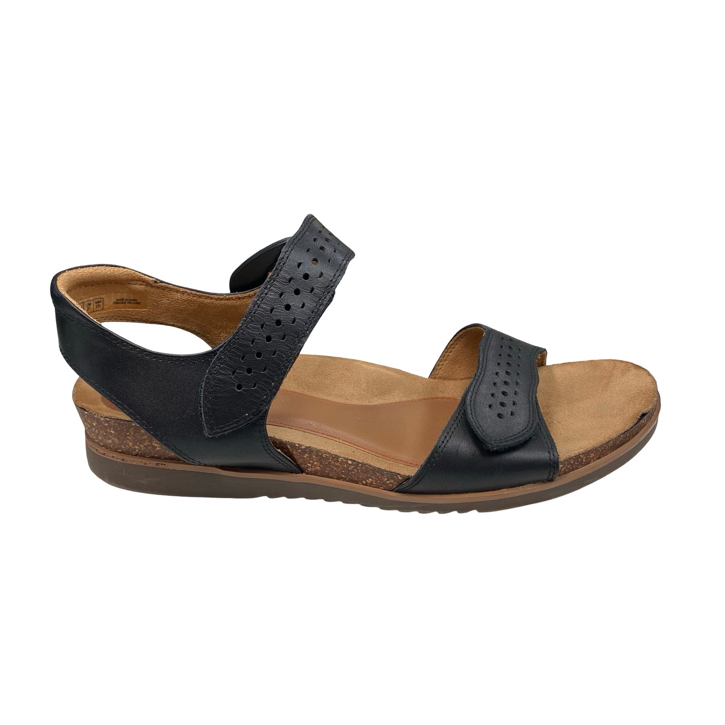 Sandals Flats By Cobb Hill In Black & Brown, Size:10