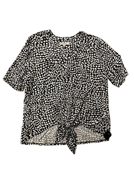 Top Ss Basic By Chicos In Black & White, Size:16